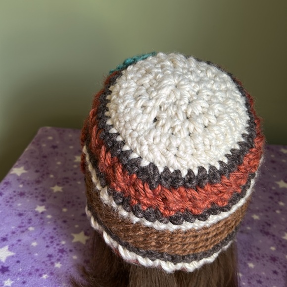 Crochet beanie medium soft acrylic yarn new extremely warm - Picture 6 of 10